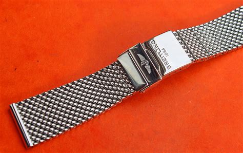 breitling 22mm mesh bracelet|breitling 22mm strap deployment.